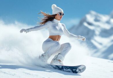 sexy snowboard girl